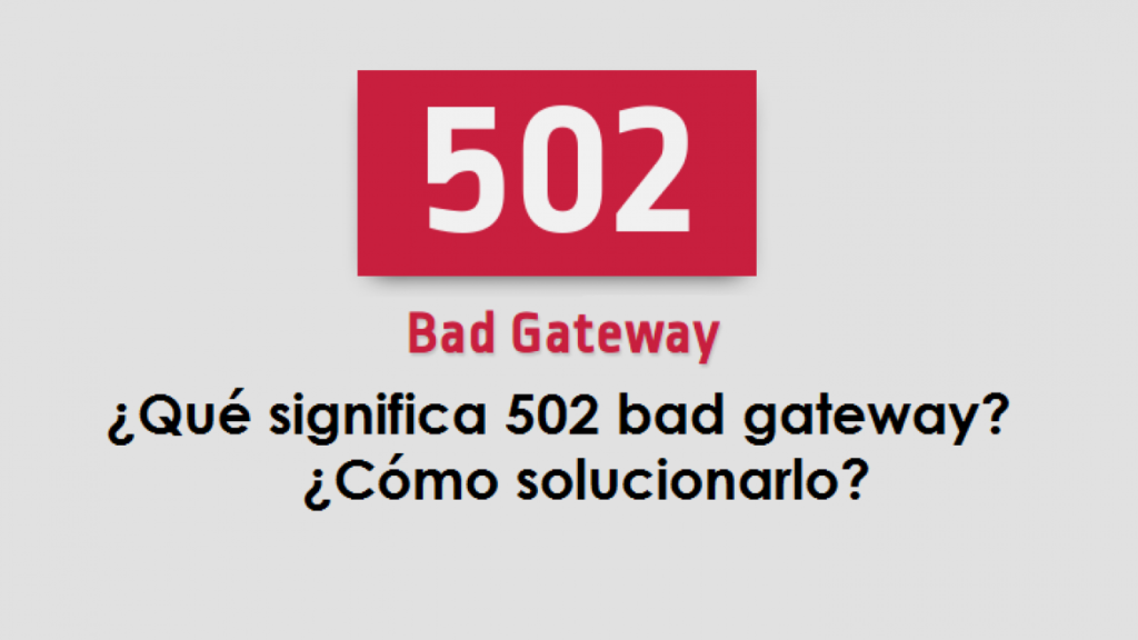 502 Bad Gateway